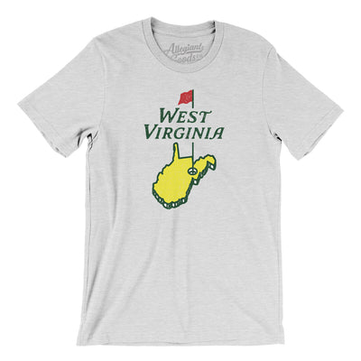 West Virginia Golf Men/Unisex T-Shirt-Ash-Allegiant Goods Co. Vintage Sports Apparel