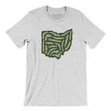 Ohio Golf Course Map Men/Unisex T-Shirt-Ash-Allegiant Goods Co. Vintage Sports Apparel