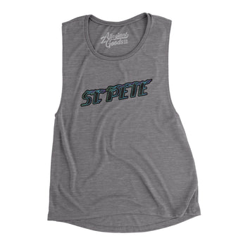 St. Pete Connect Women's Flowey Scoopneck Muscle Tank-Allegiant Goods Co. Vintage Sports Apparel