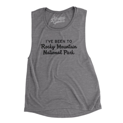 I've Been To Rocky Mountain National Park Women's Flowey Scoopneck Muscle Tank-Asphalt Slub-Allegiant Goods Co. Vintage Sports Apparel