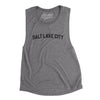 Salt Lake City Varsity Women's Flowey Scoopneck Muscle Tank-Asphalt Slub-Allegiant Goods Co. Vintage Sports Apparel