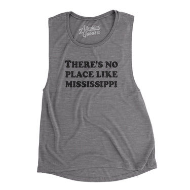There's No Place Like Mississippi Women's Flowey Scoopneck Muscle Tank-Allegiant Goods Co. Vintage Sports Apparel