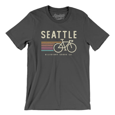 Seattle Cycling Men/Unisex T-Shirt-Asphalt-Allegiant Goods Co. Vintage Sports Apparel