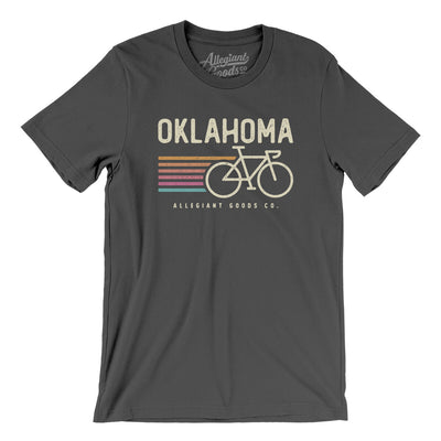 Oklahoma Cycling Men/Unisex T-Shirt-Asphalt-Allegiant Goods Co. Vintage Sports Apparel