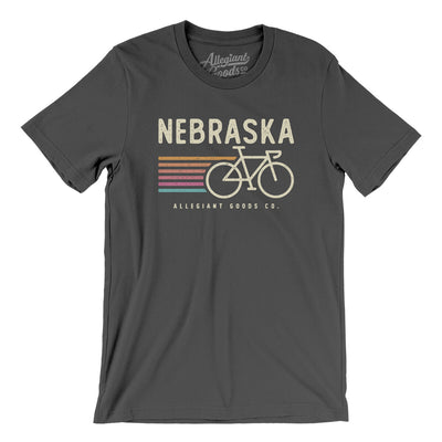 Nebraska Cycling Men/Unisex T-Shirt-Asphalt-Allegiant Goods Co. Vintage Sports Apparel