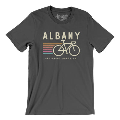 Albany Cycling Men/Unisex T-Shirt-Asphalt-Allegiant Goods Co. Vintage Sports Apparel