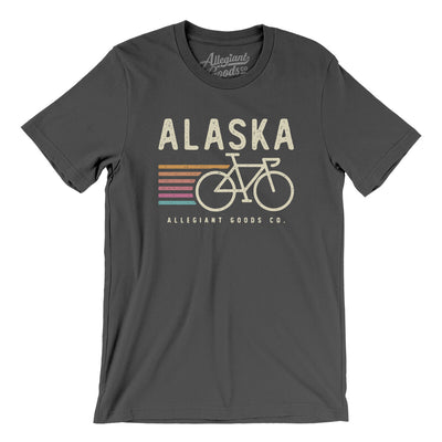 Alaska Cycling Men/Unisex T-Shirt-Asphalt-Allegiant Goods Co. Vintage Sports Apparel