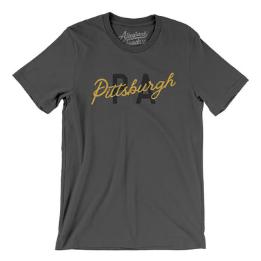 Pittsburgh Pa Overprinted Men/Unisex T-Shirt-Asphalt-Allegiant Goods Co. Vintage Sports Apparel