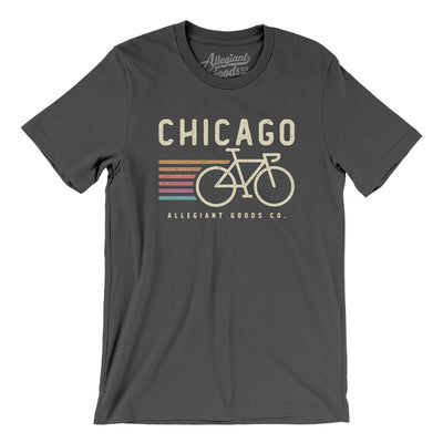 Chicago Cycling Men/Unisex T-Shirt-Asphalt-Allegiant Goods Co. Vintage Sports Apparel