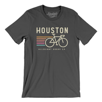Houston Cycling Men/Unisex T-Shirt-Asphalt-Allegiant Goods Co. Vintage Sports Apparel