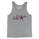 Los Angeles Ca Overprinted Men/Unisex Tank Top-Allegiant Goods Co. Vintage Sports Apparel