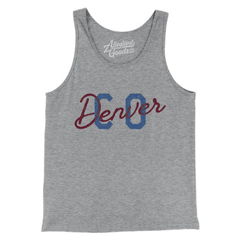 Denver Co Overprinted Men/Unisex Tank Top-Allegiant Goods Co. Vintage Sports Apparel