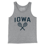 Iowa Tennis Men/Unisex Tank Top-Athletic Heather-Allegiant Goods Co. Vintage Sports Apparel