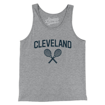 Cleveland Tennis Men/Unisex Tank Top-Athletic Heather-Allegiant Goods Co. Vintage Sports Apparel