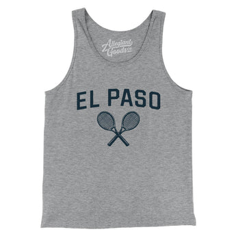 El Paso Tennis Men/Unisex Tank Top-Athletic Heather-Allegiant Goods Co. Vintage Sports Apparel