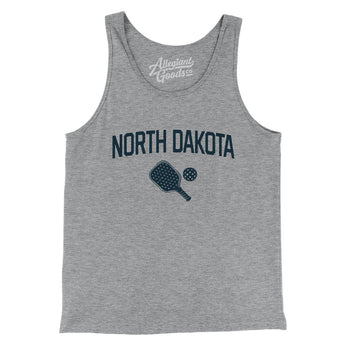 North Dakota Pickleball Men/Unisex Tank Top-Athletic Heather-Allegiant Goods Co. Vintage Sports Apparel