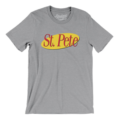 St. Pete Seinfeld Men/Unisex T-Shirt-Athletic Heather-Allegiant Goods Co. Vintage Sports Apparel
