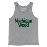 Michigan Weed Men/Unisex Tank Top-Athletic Heather-Allegiant Goods Co. Vintage Sports Apparel