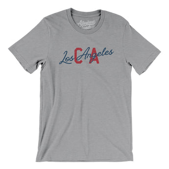 Los Angeles Ca Overprinted Men/Unisex T-Shirt-Allegiant Goods Co. Vintage Sports Apparel