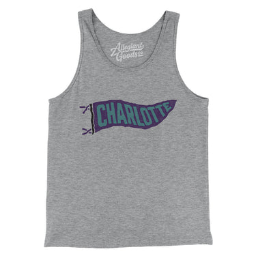 Charlotte Pennant Men/Unisex Tank Top-Allegiant Goods Co. Vintage Sports Apparel