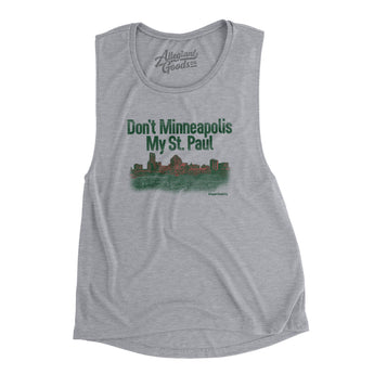 Don't Minneapolis My St. Paul Women's Flowey Scoopneck Muscle Tank-Allegiant Goods Co. Vintage Sports Apparel