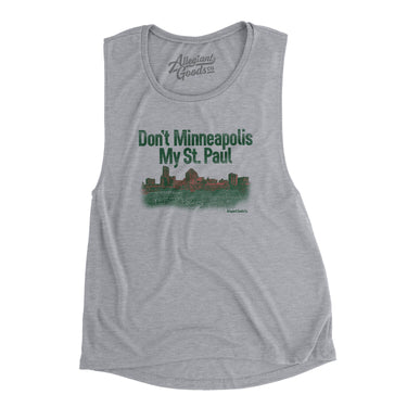 Don't Minneapolis My St. Paul Women's Flowey Scoopneck Muscle Tank-Allegiant Goods Co. Vintage Sports Apparel