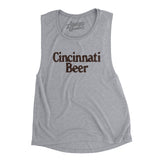 Cincinnati Beer Women's Flowey Scoopneck Muscle Tank-Allegiant Goods Co. Vintage Sports Apparel