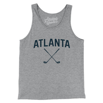 Atlanta Golf Men/Unisex Tank Top-Athletic Heather-Allegiant Goods Co. Vintage Sports Apparel