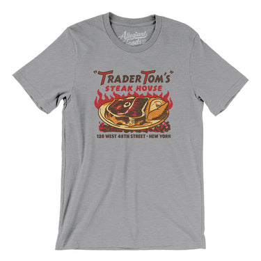 Trader Tom's Steak House New York in Athletic Heather Color