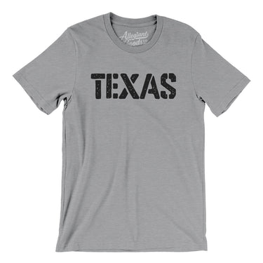 Texas Military Stencil Men/Unisex T-Shirt-Allegiant Goods Co. Vintage Sports Apparel