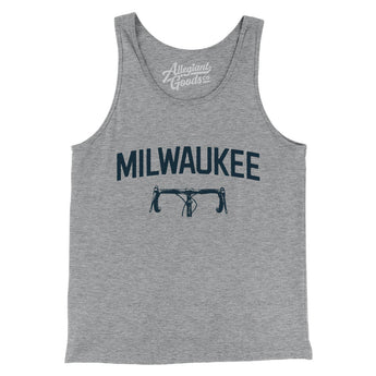 Milwaukee Cycling Men/Unisex Tank Top-Athletic Heather-Allegiant Goods Co. Vintage Sports Apparel