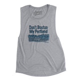Don't Boston My Portland Women's Flowey Scoopneck Muscle Tank-Athletic Heather-Allegiant Goods Co. Vintage Sports Apparel