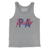 Philly Pa Overprinted Men/Unisex Tank Top-Athletic Heather-Allegiant Goods Co. Vintage Sports Apparel