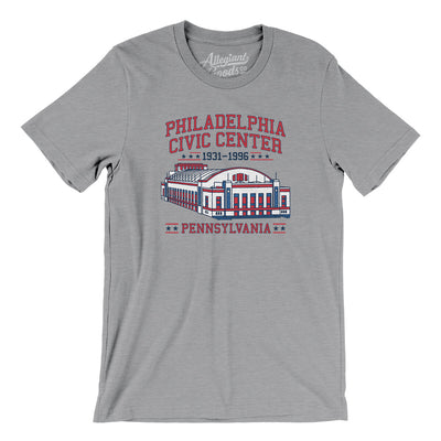 Philadelphia Civic Center Men/Unisex T-Shirt-Athletic Heather-Allegiant Goods Co. Vintage Sports Apparel