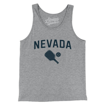 Nevada Pickleball Men/Unisex Tank Top-Athletic Heather-Allegiant Goods Co. Vintage Sports Apparel