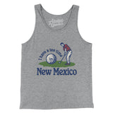 I Have A Tee Time In New Mexico Men/Unisex Tank Top-Athletic Heather-Allegiant Goods Co. Vintage Sports Apparel