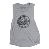 Alaska State Quarter Women's Flowey Scoopneck Muscle Tank-Allegiant Goods Co. Vintage Sports Apparel