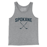 Spokane Golf Men/Unisex Tank Top-Athletic Heather-Allegiant Goods Co. Vintage Sports Apparel