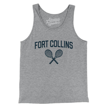 Fort Collins Tennis Men/Unisex Tank Top-Athletic Heather-Allegiant Goods Co. Vintage Sports Apparel