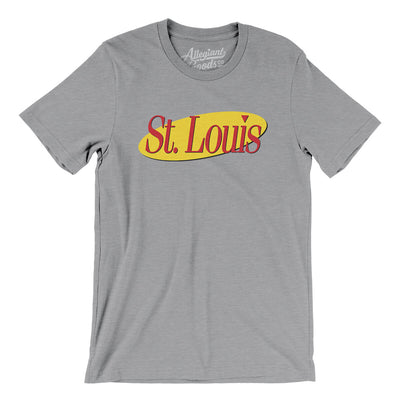 St Louis Seinfeld Men/Unisex T-Shirt-Athletic Heather-Allegiant Goods Co. Vintage Sports Apparel