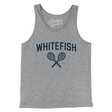 Whitefish Tennis Men/Unisex Tank Top-Athletic Heather-Allegiant Goods Co. Vintage Sports Apparel