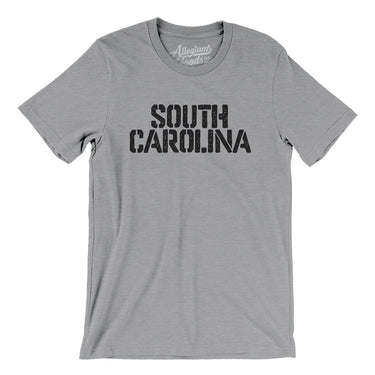 South Carolina Military Stencil Men/Unisex T-Shirt-Allegiant Goods Co. Vintage Sports Apparel