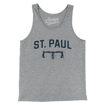 St. Paul Cycling Men/Unisex Tank Top-Athletic Heather-Allegiant Goods Co. Vintage Sports Apparel