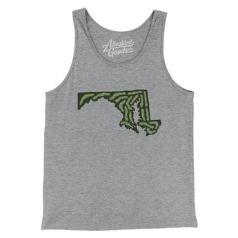 Maryland Golf Course Men/Unisex Tank Top-Athletic Heather-Allegiant Goods Co. Vintage Sports Apparel