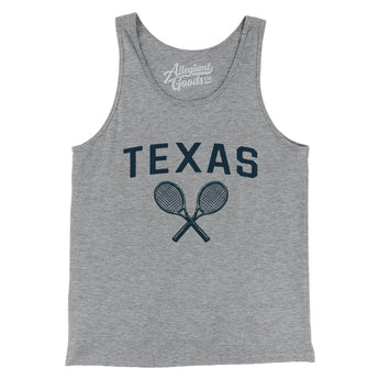 Texas Tennis Men/Unisex Tank Top-Athletic Heather-Allegiant Goods Co. Vintage Sports Apparel