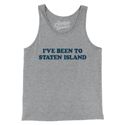 I've Been To Staten Island Men/Unisex Tank Top-Athletic Heather-Allegiant Goods Co. Vintage Sports Apparel