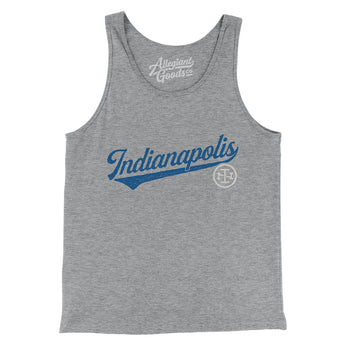 Indianapolis Vintage Script Men/Unisex Tank Top-Allegiant Goods Co. Vintage Sports Apparel