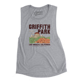 Griffith Park Women's Flowey Scoopneck Muscle Tank-Athletic Heather-Allegiant Goods Co. Vintage Sports Apparel