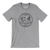 Wisconsin State Quarter Men/Unisex T-Shirt-Athletic Heather-Allegiant Goods Co. Vintage Sports Apparel