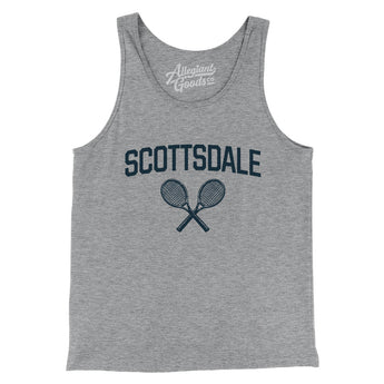 Scottsdale Tennis Men/Unisex Tank Top-Athletic Heather-Allegiant Goods Co. Vintage Sports Apparel